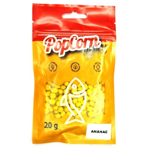 Рыбацкое воздушное тесто, пылящее, Start Fishing Pop Corn Effect, Ананас, 7мм, 20г